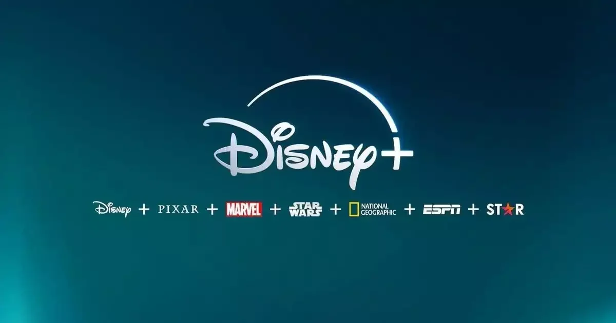 Logo do Disney+ em uma tela de TV
