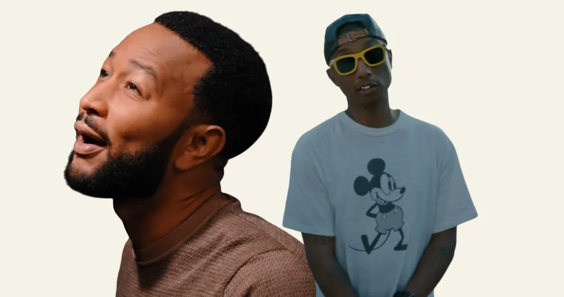 Arte de divulgação do álbum Muse, de John Legend com Pharrell Williams