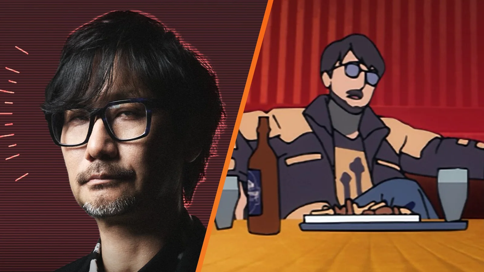 Arte de Hideo Kojima em estilo Cyberpunk, divulgada pela CD Projekt Red