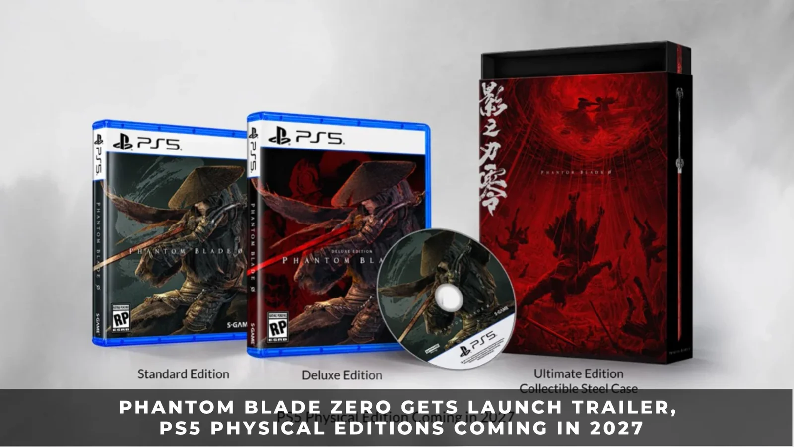Arte do trailer de lançamento de Phantom Blade Zero